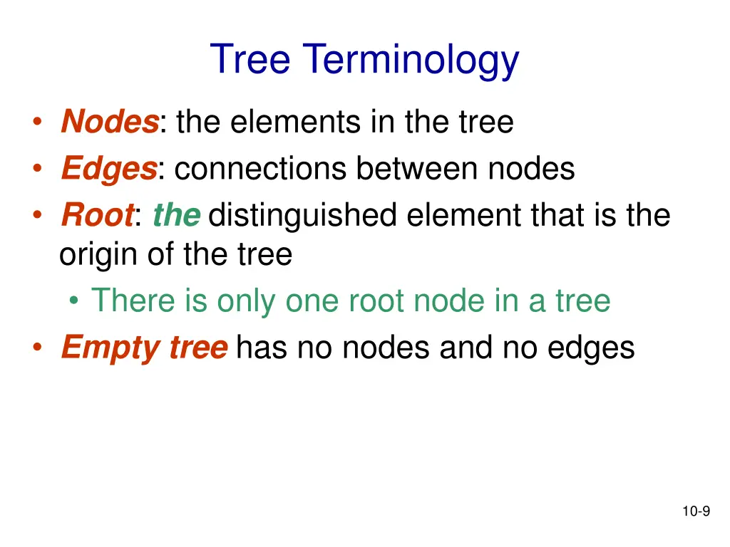 tree terminology