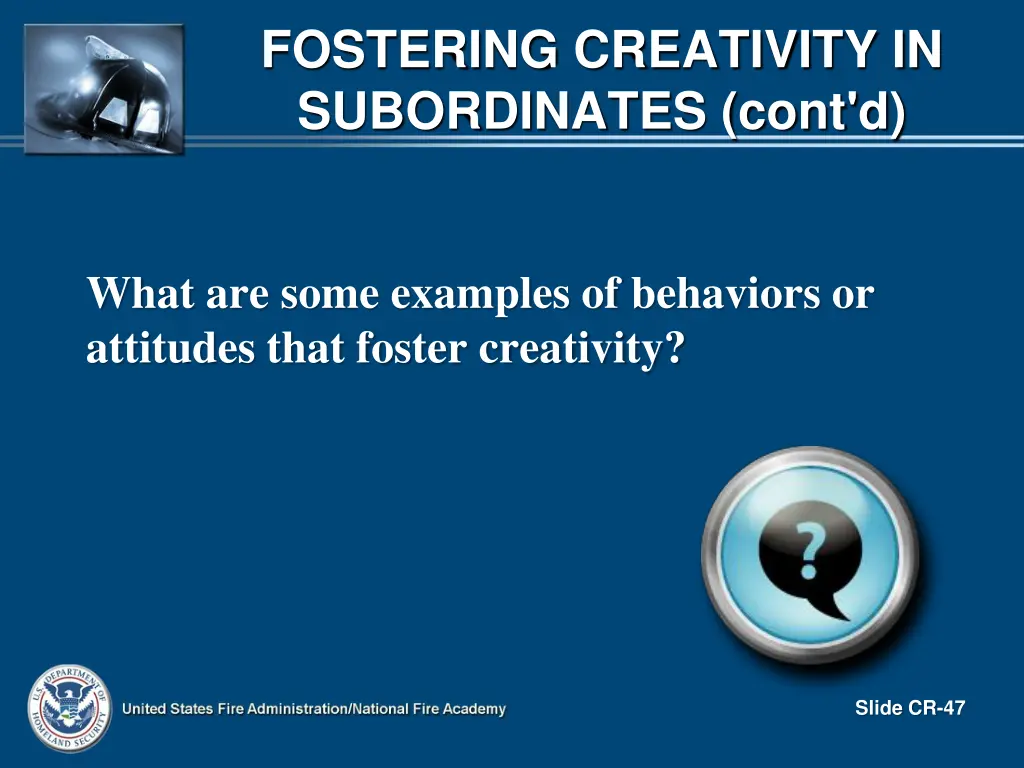 fostering creativity in subordinates cont d 3
