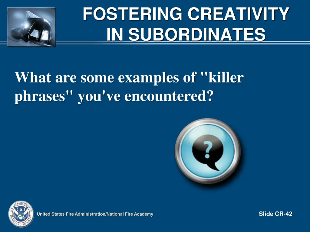 fostering creativity in subordinates