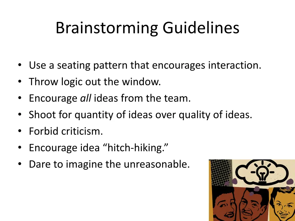 brainstorming guidelines 1