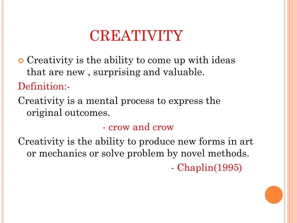 creativity