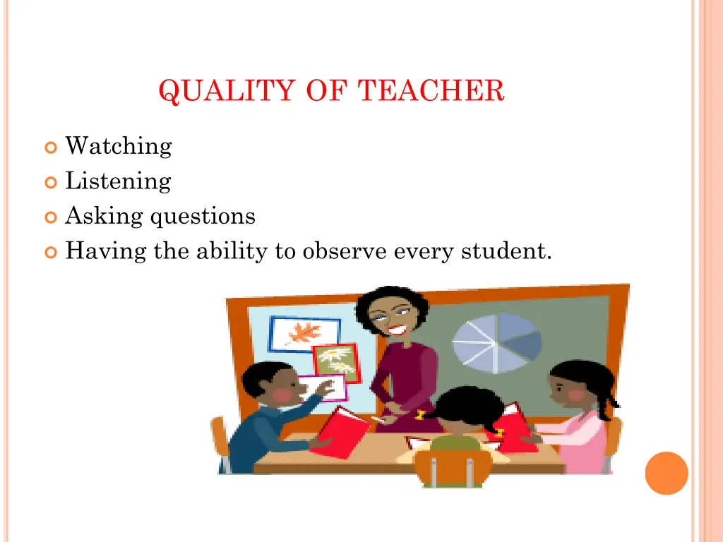 quality of teacher