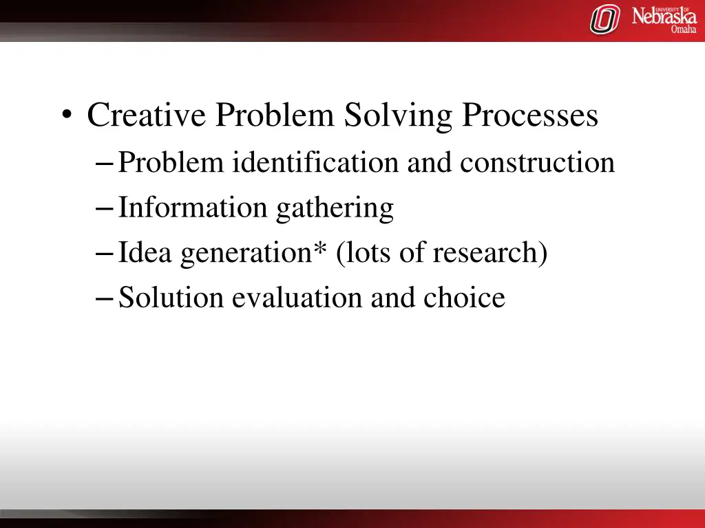 creative problem solving processes problem