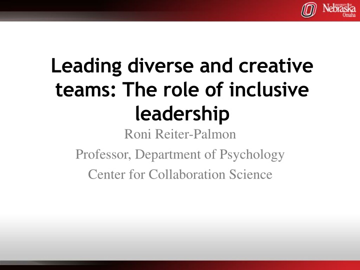 leading diverse and creative teams the role