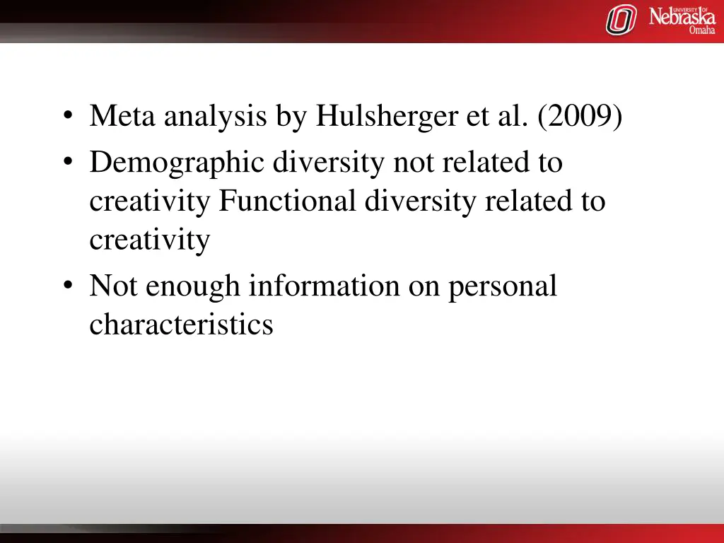 meta analysis by hulsherger et al 2009