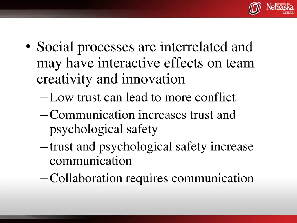 social processes are interrelated and may have