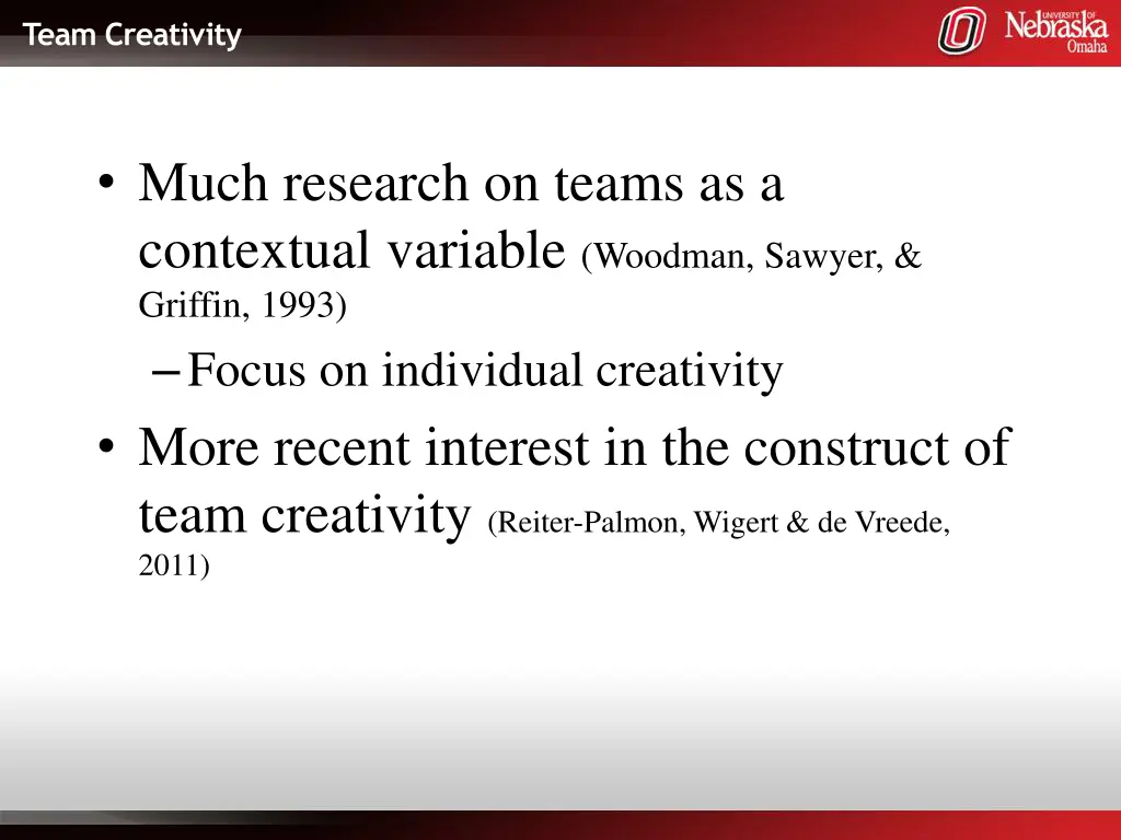 team creativity