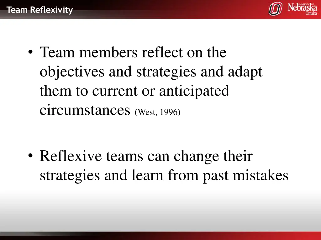 team reflexivity