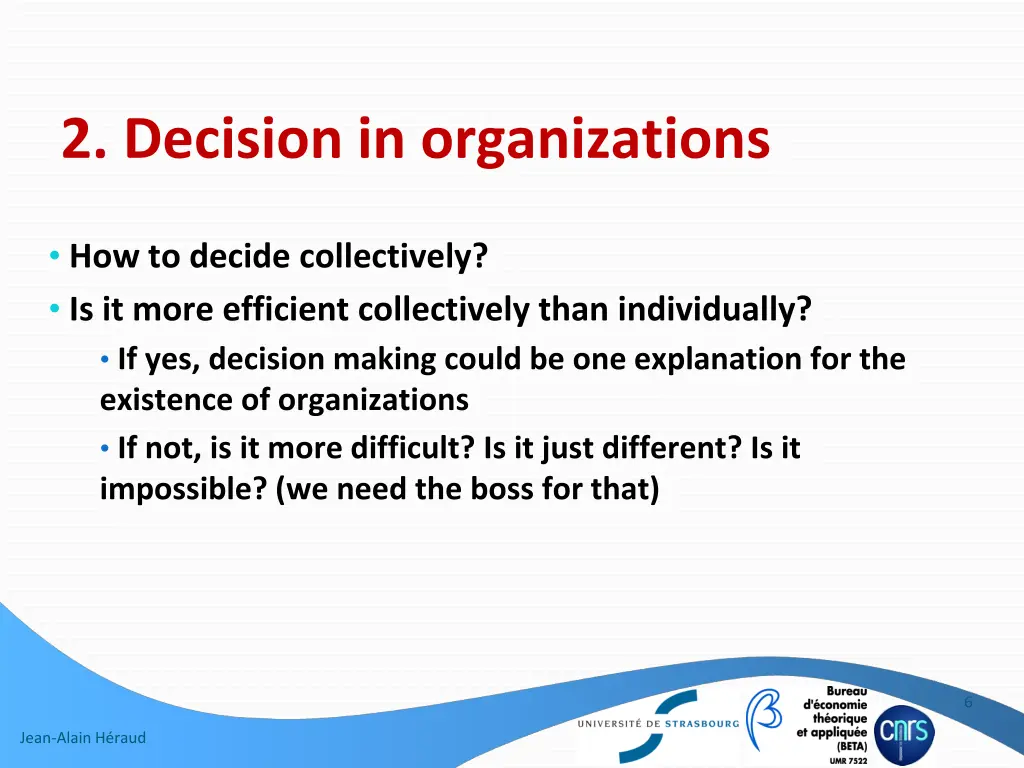 2 decision in organizations
