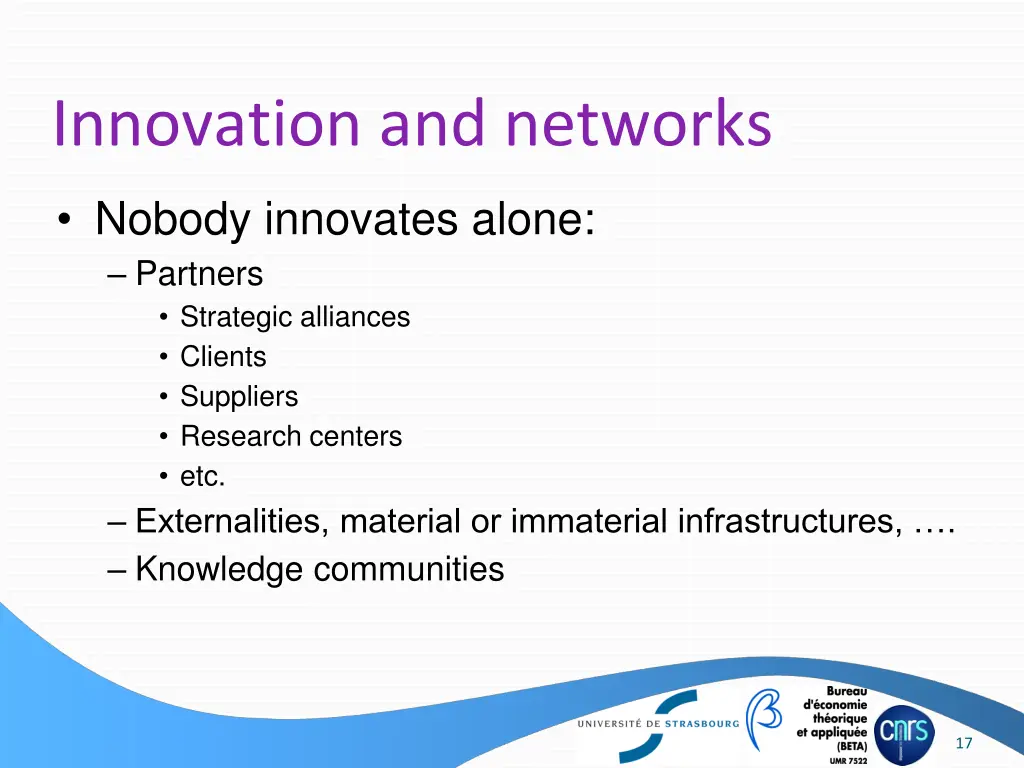 innovation and networks