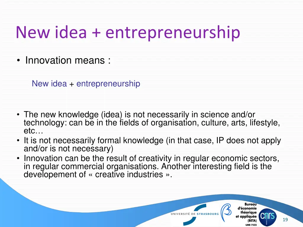 new idea entrepreneurship