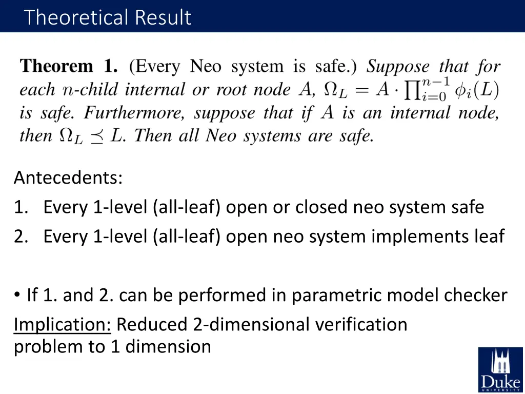 theoretical result