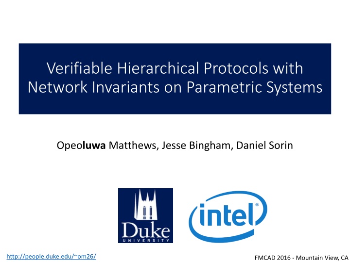 verifiable hierarchical protocols with network
