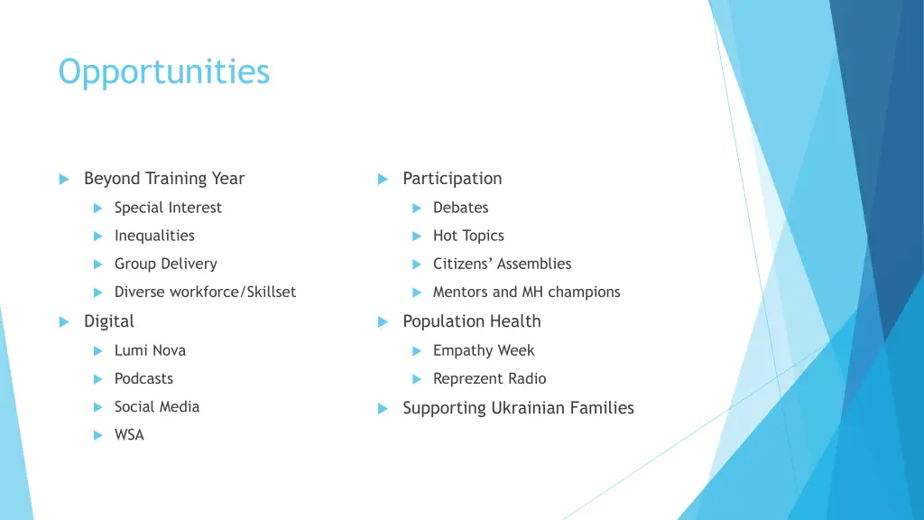 opportunities 1