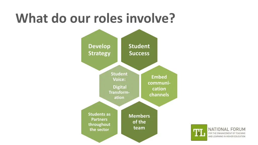 what do our roles involve