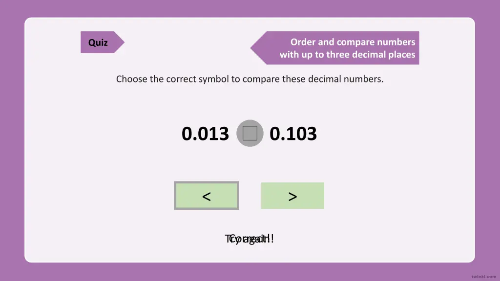 order and compare numbers with up to three 2