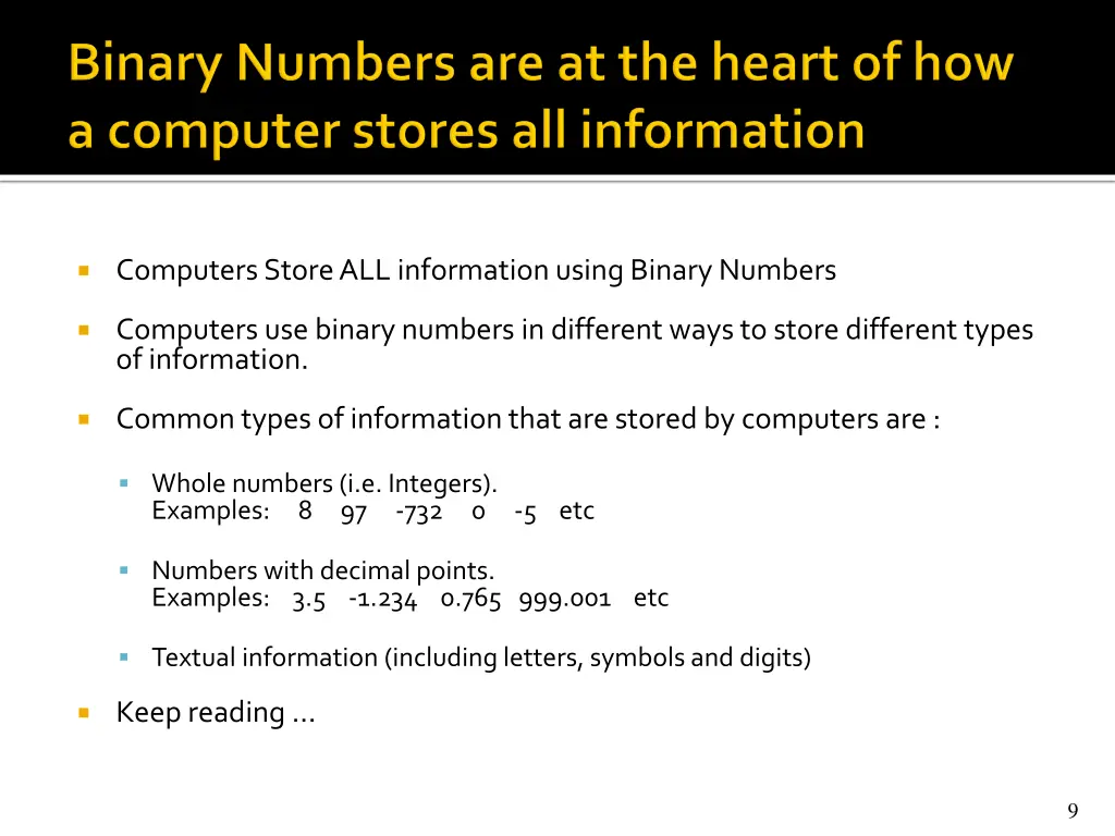 computers store all information using binary