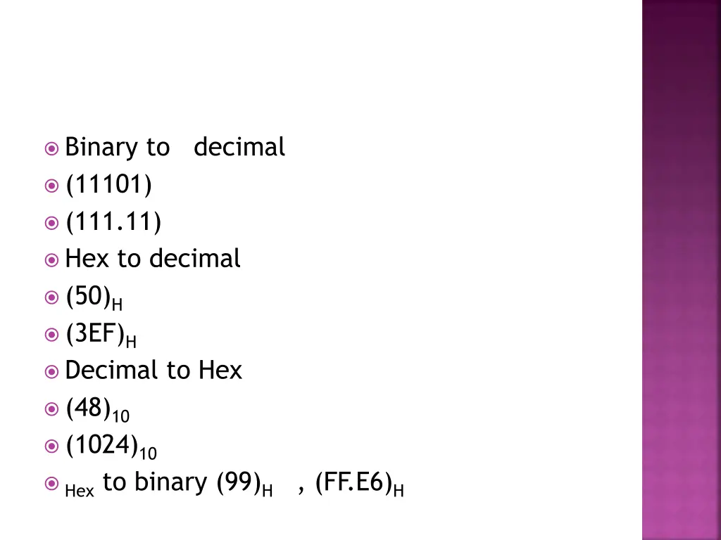binary to decimal 11101 111 11 hex to decimal