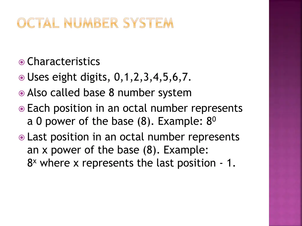 octal number system
