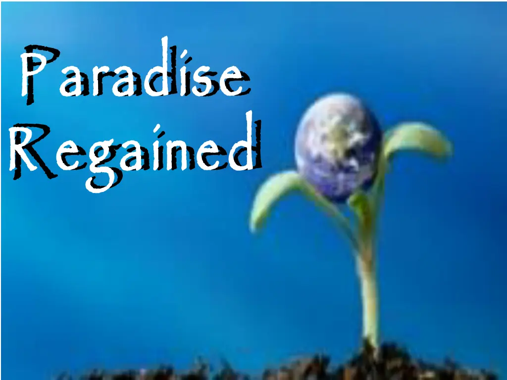 p aradise r egained