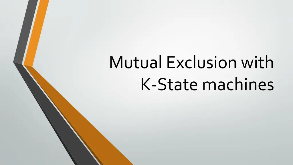 mutual exclusion with k state machines