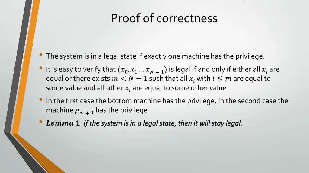 proof of correctness