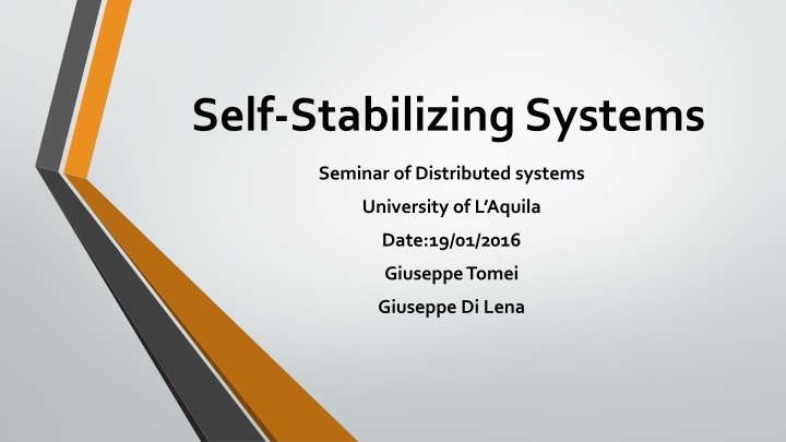 self stabilizing systems