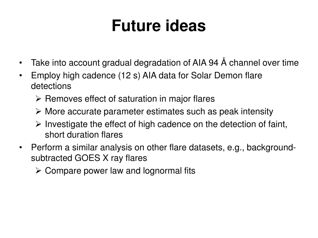 future ideas