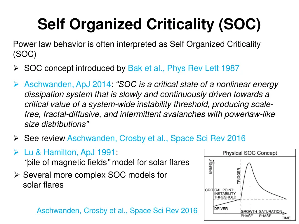 self organized criticality soc