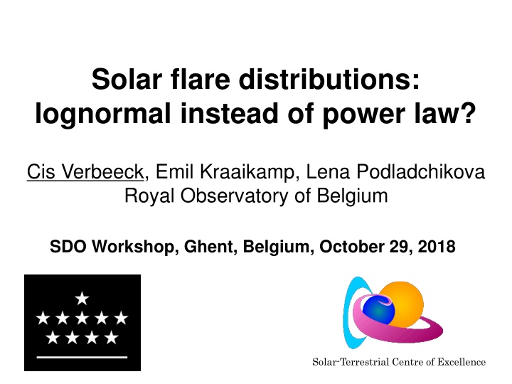 solar flare distributions lognormal instead