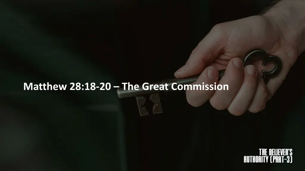 matthew 28 18 20 the great commission