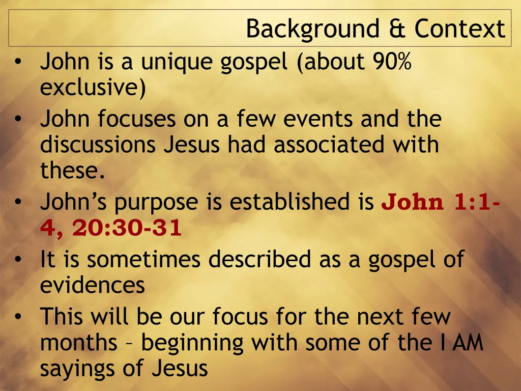 background context