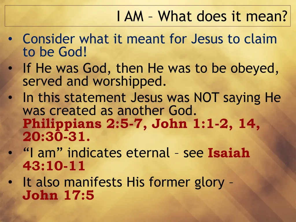 i am what does it mean 3