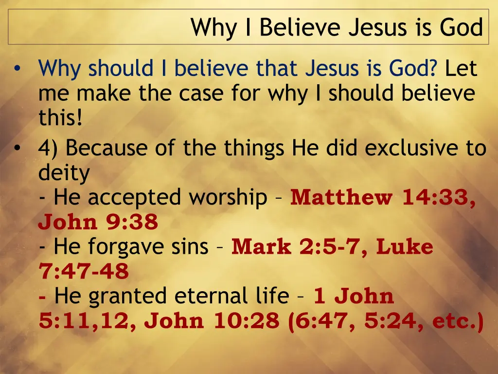 why i believe jesus is god 3