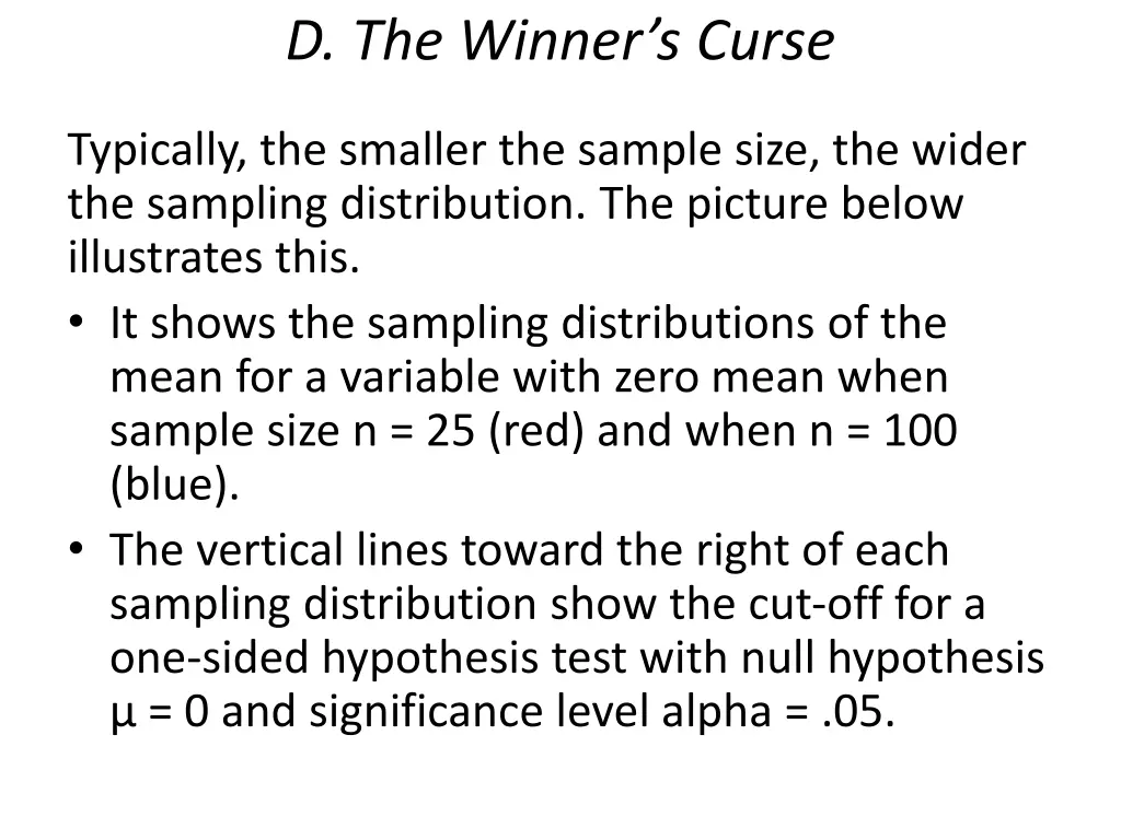 d the winner s curse