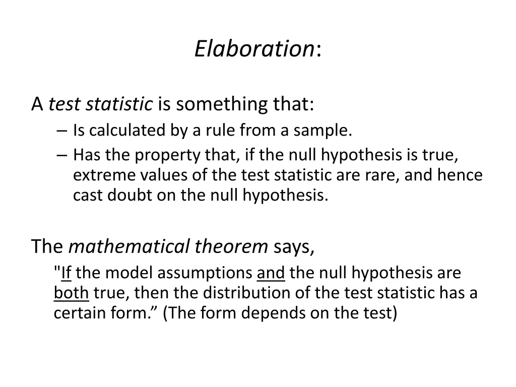 elaboration