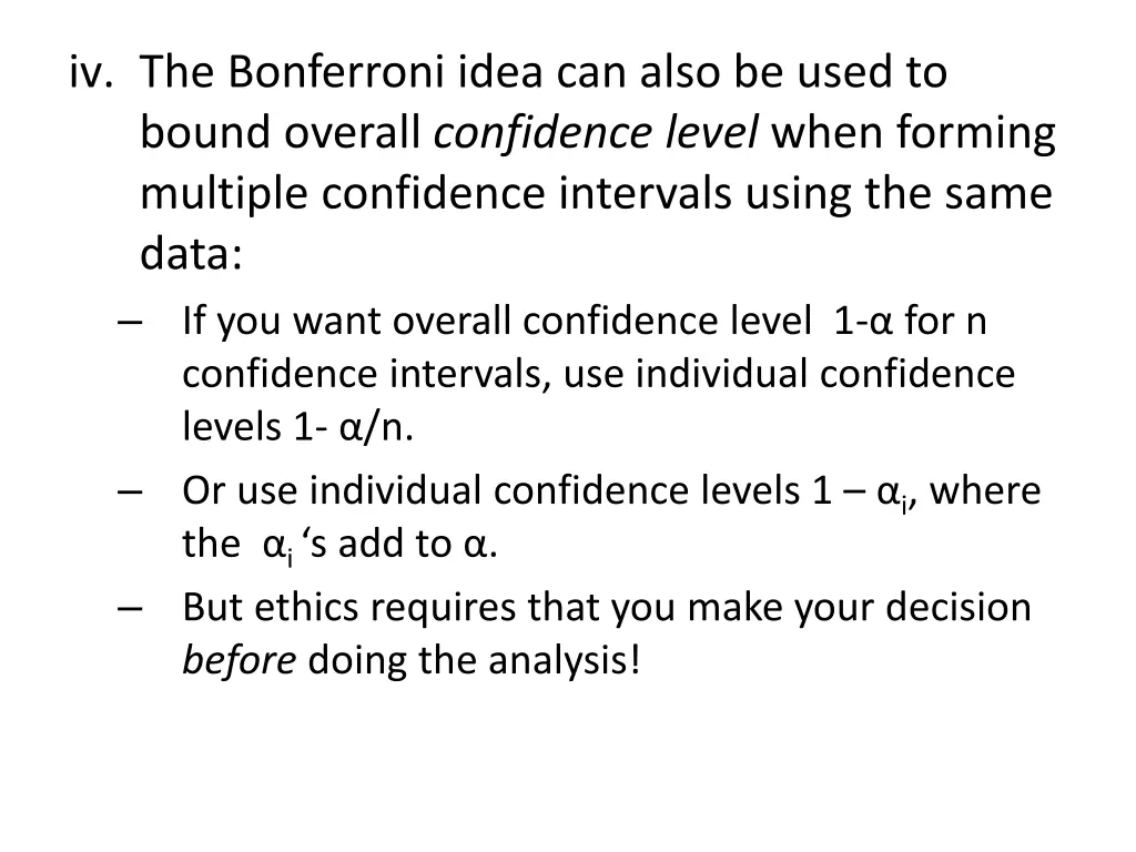 iv the bonferroni idea can also be used to bound