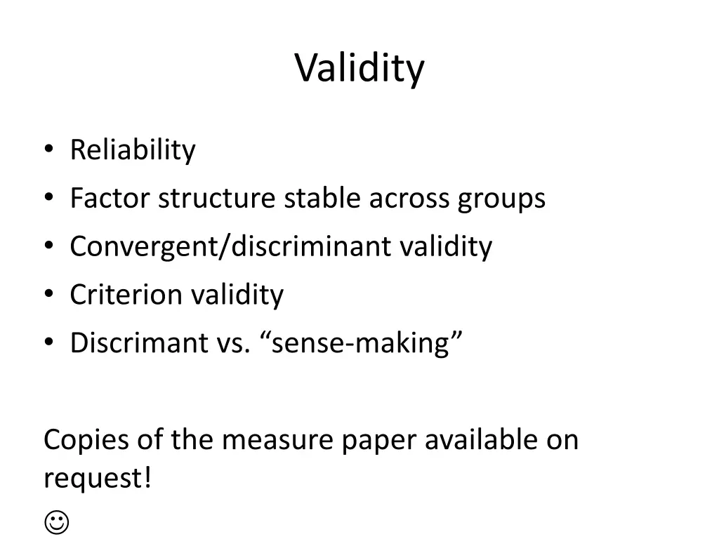 validity