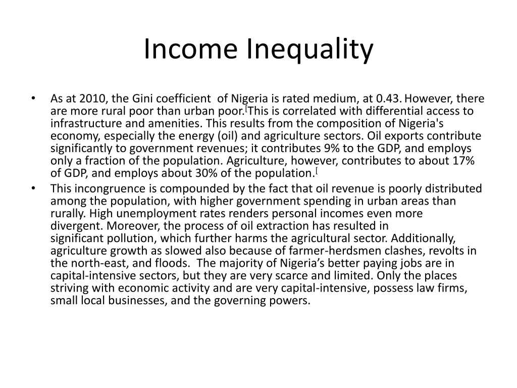 income inequality