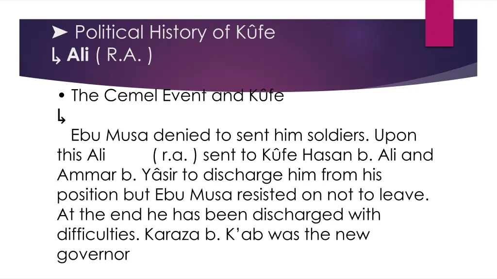 political history of k fe ali r a