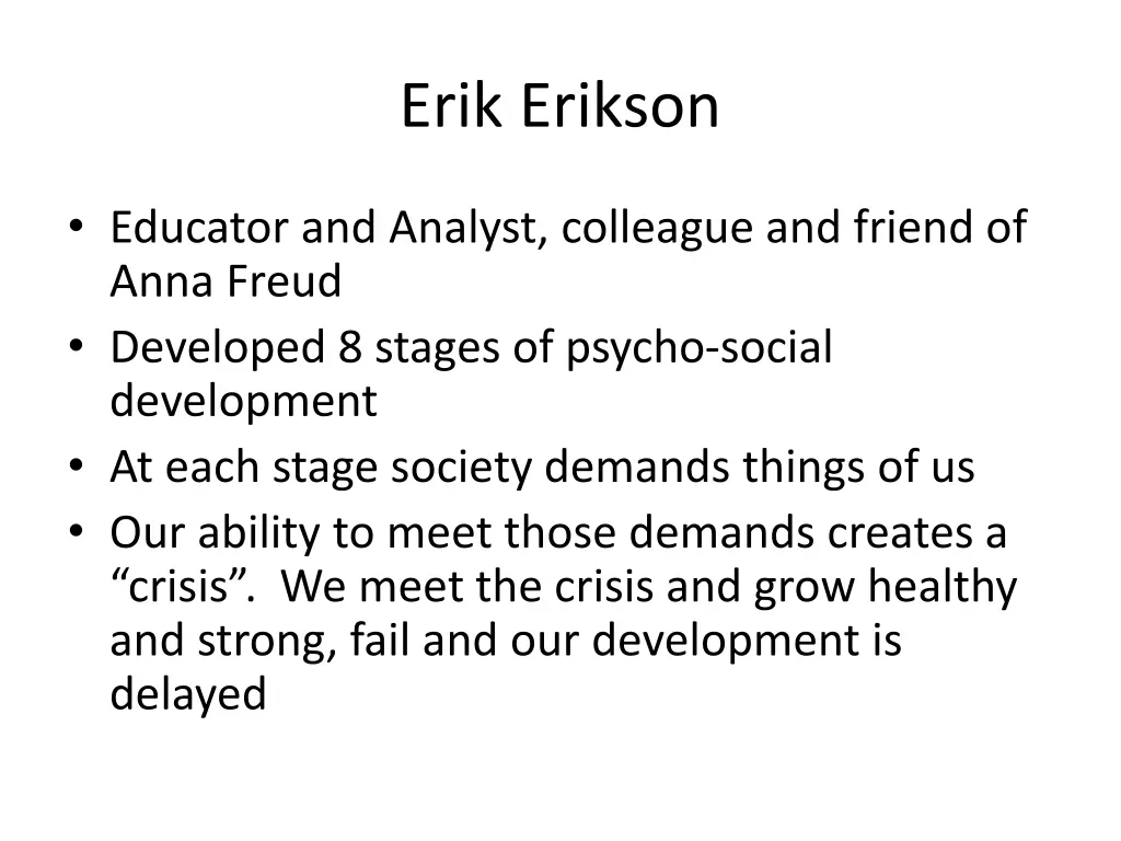 erik erikson