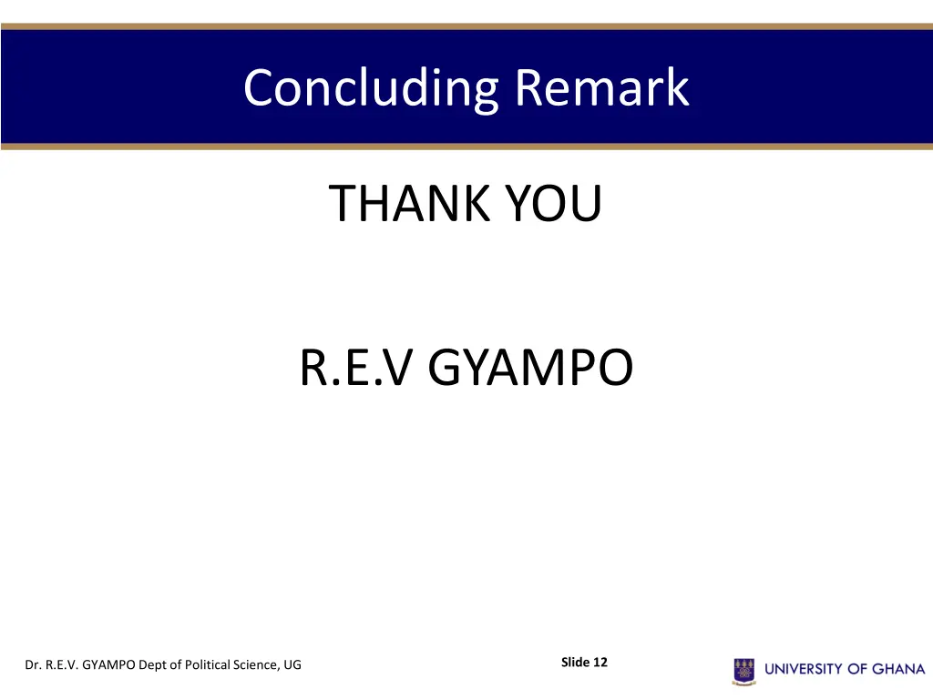 concluding remark