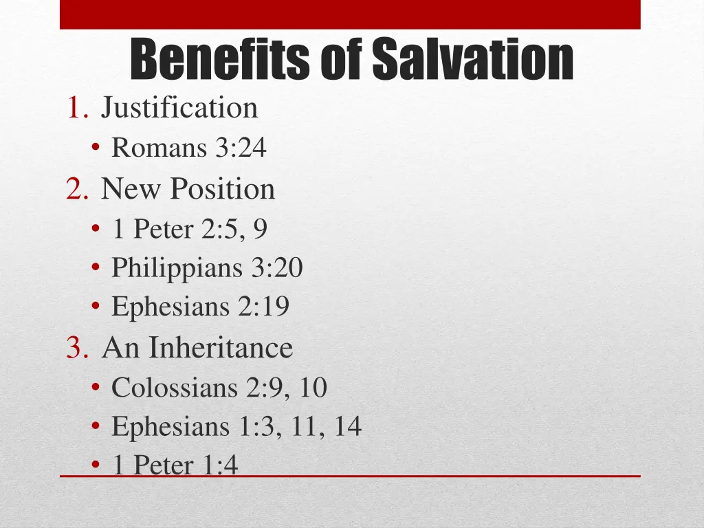 benefits of salvation 1 justification romans
