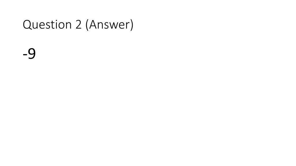 question 2 answer