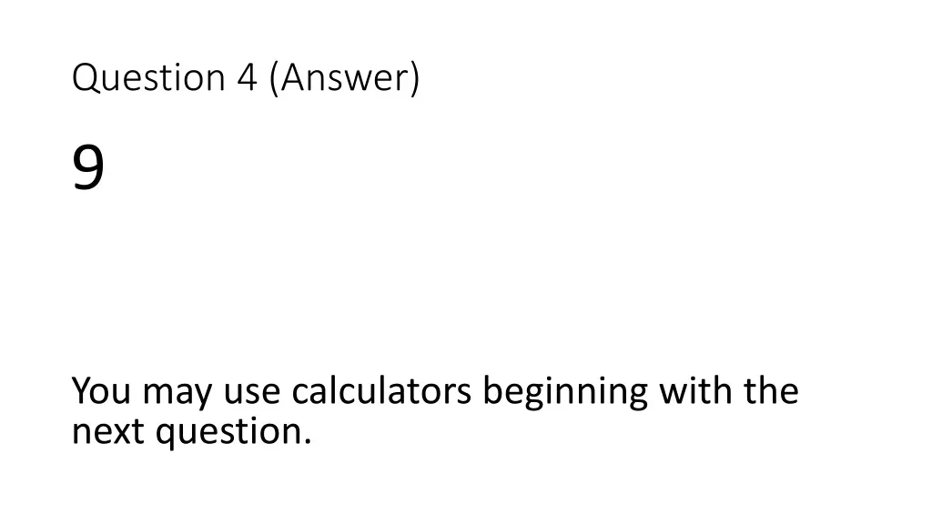 question 4 answer