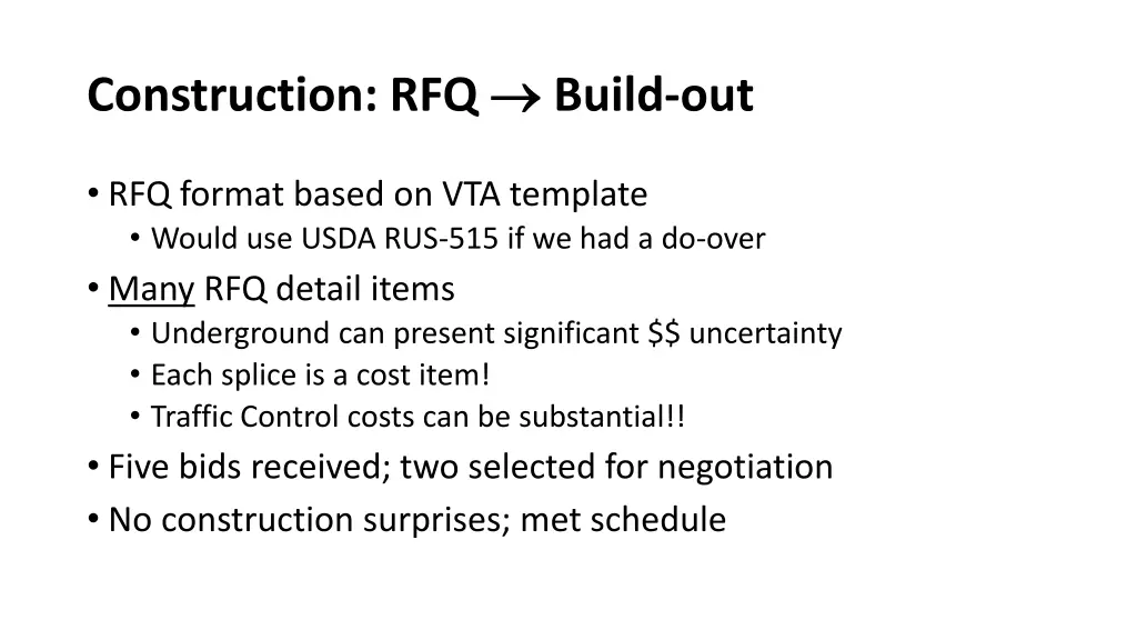 construction rfq