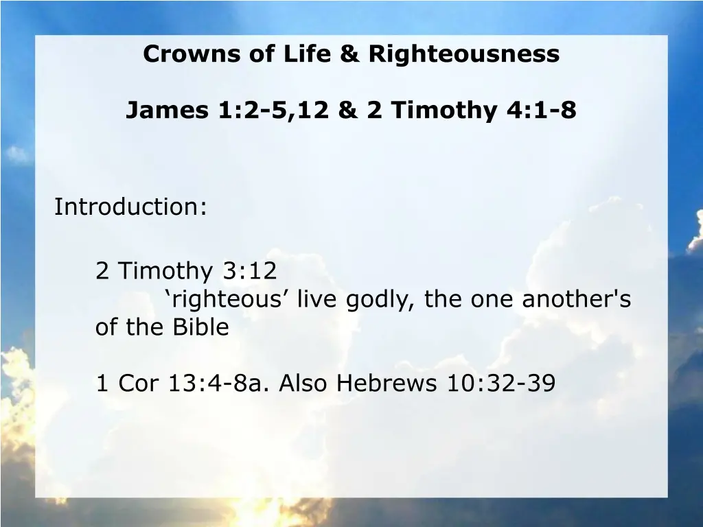 crowns of life righteousness 1