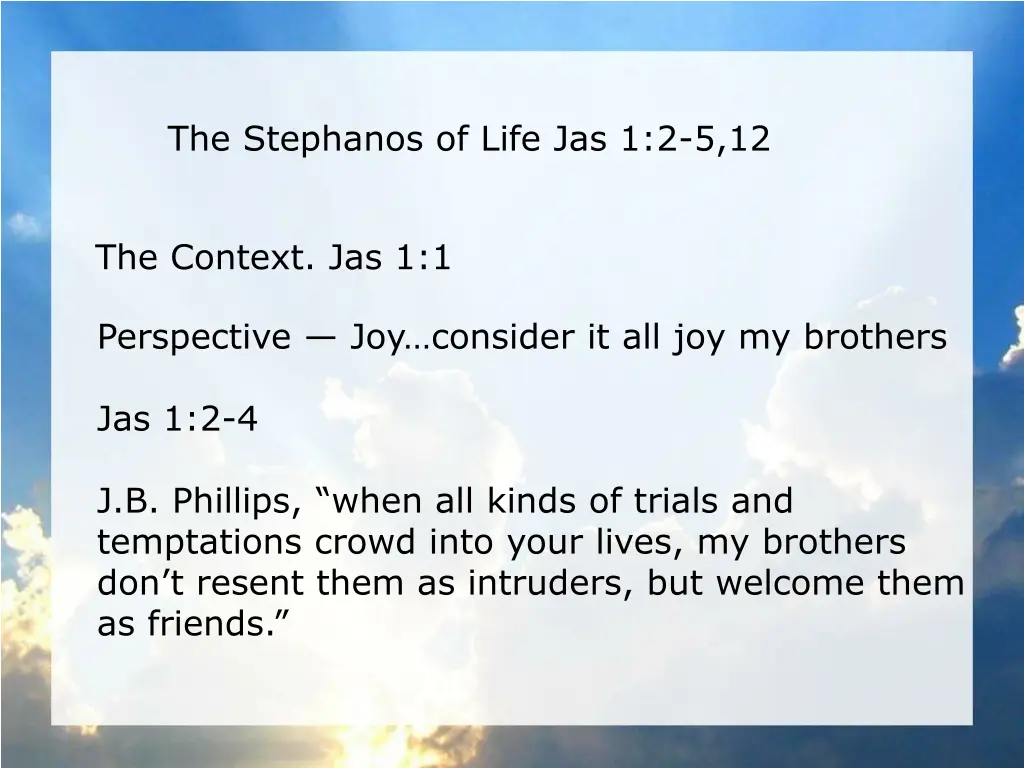 the stephanos of life jas 1 2 5 12