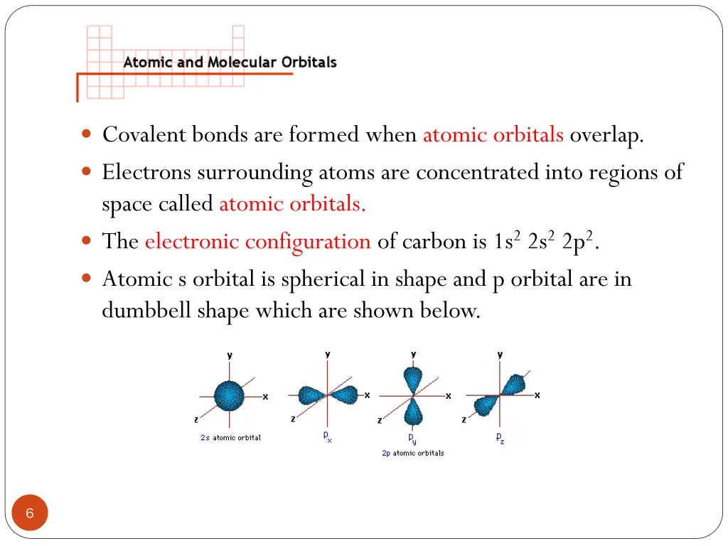 covalent bonds are formed when atomic orbitals
