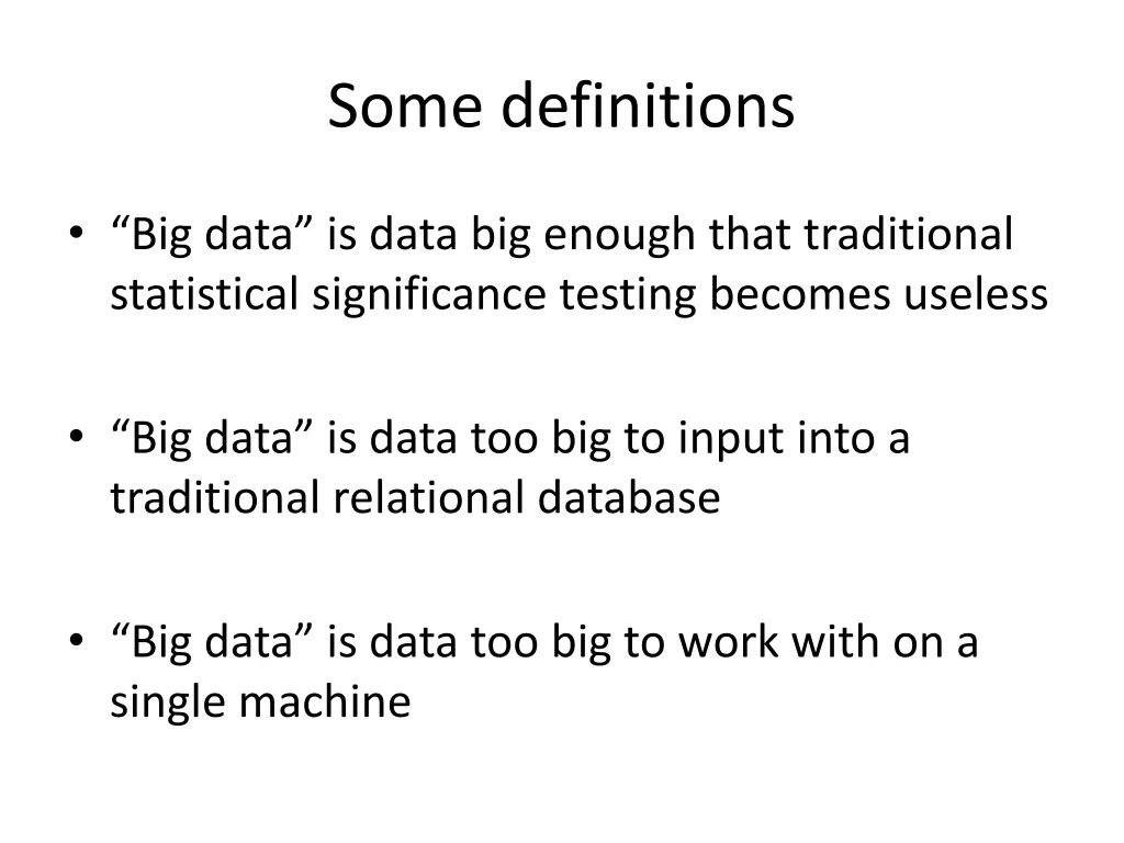 some definitions